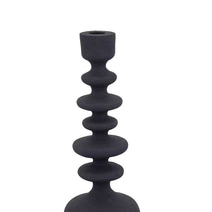 PTMD Lisanne Kandelaar - 10 x 10 x 26 cm - Aluminium - Zwart