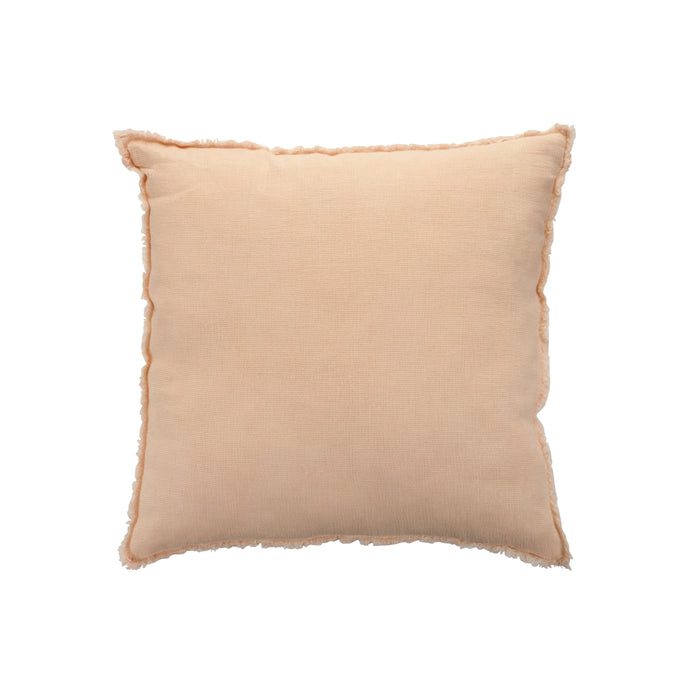 J-Line Kussen Stonewashed Linnen Licht Roze