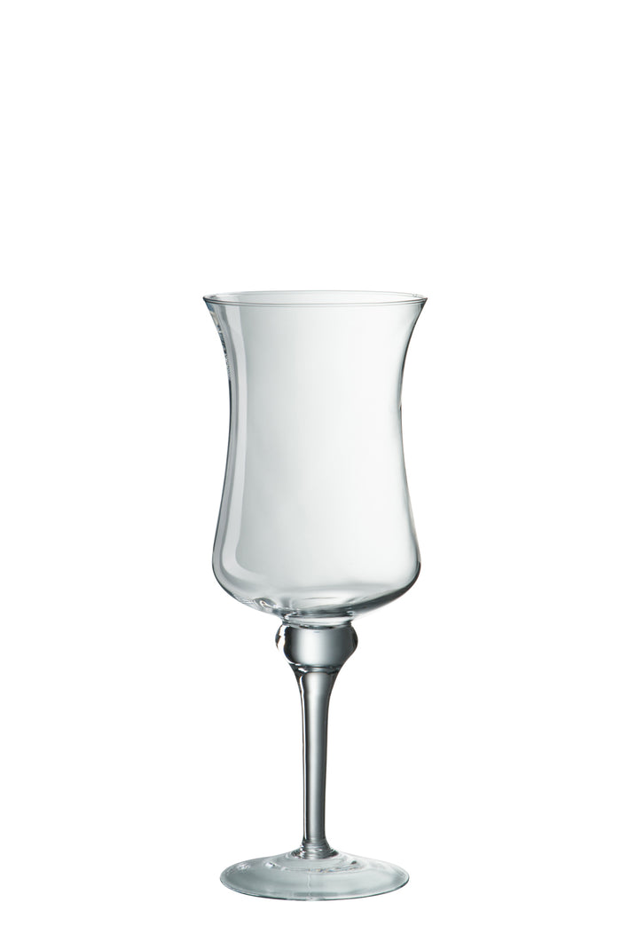 J-Line Kandelaar op Voet Glas Transparant