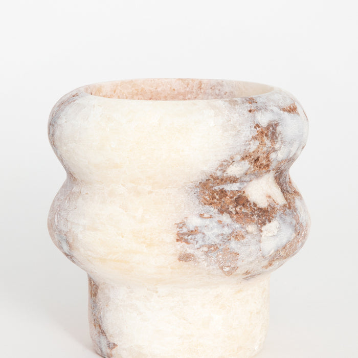 Sissy-Boy Witte alabaster waxinelichthouder