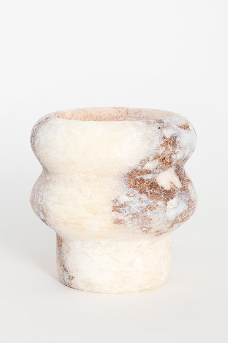 Sissy-Boy Witte alabaster waxinelichthouder