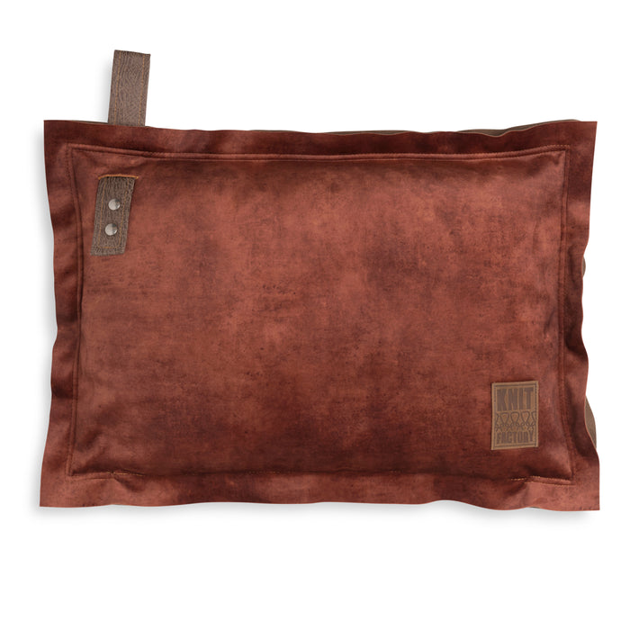 Knit Factory Dax Sierkussen - Brique - 60x40 cm