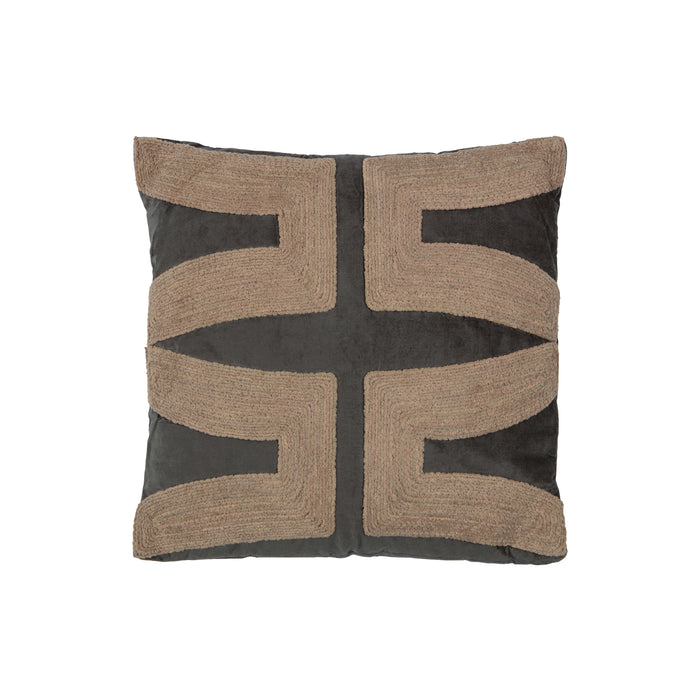 WOOOD Isla Kussen - Katoen - Mocca - 45x45