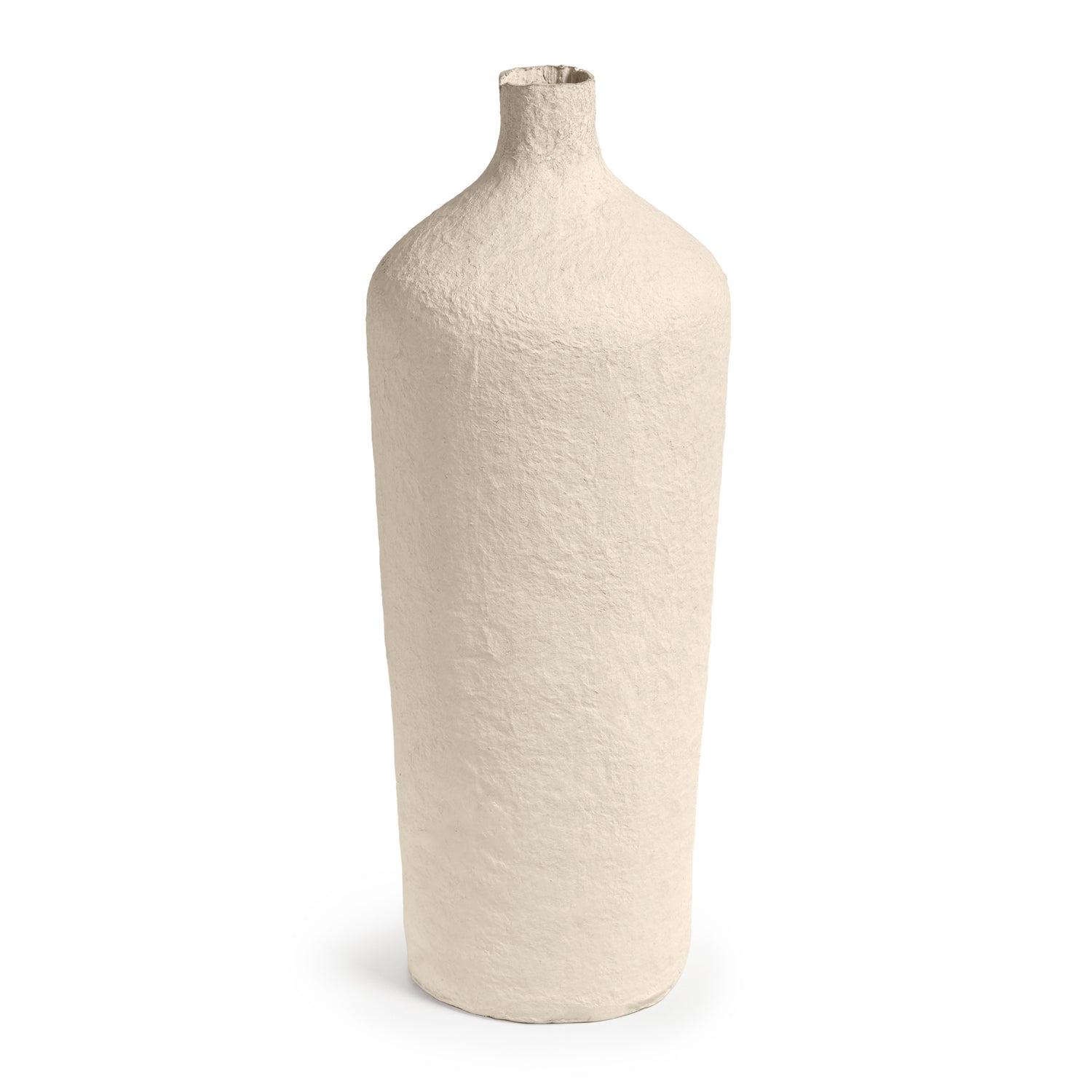 Kave Home - Candida vaas van katoen maché in beige, 50 cm