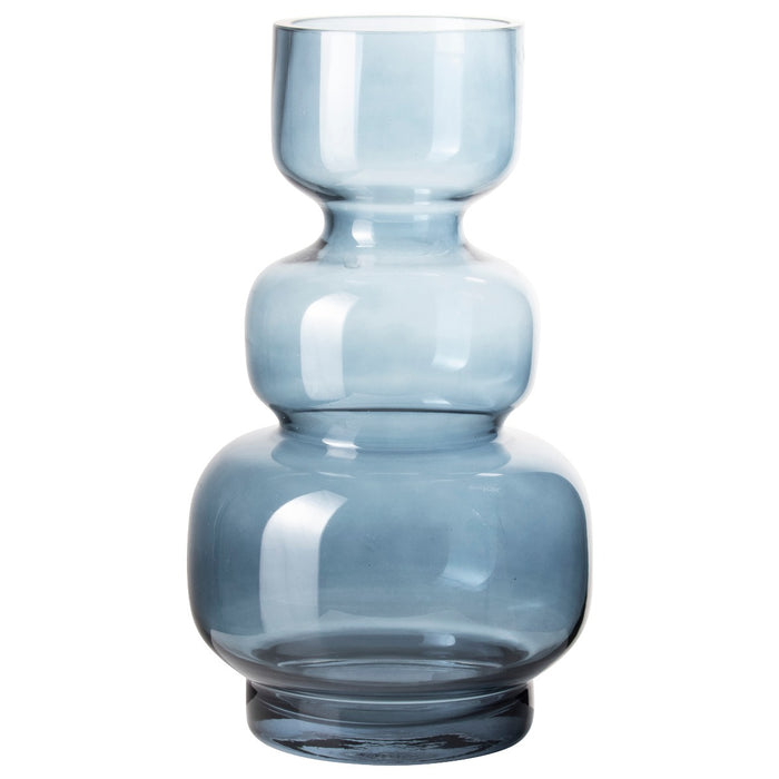 Gusta Vaas glas ø14,5x25cm blauw