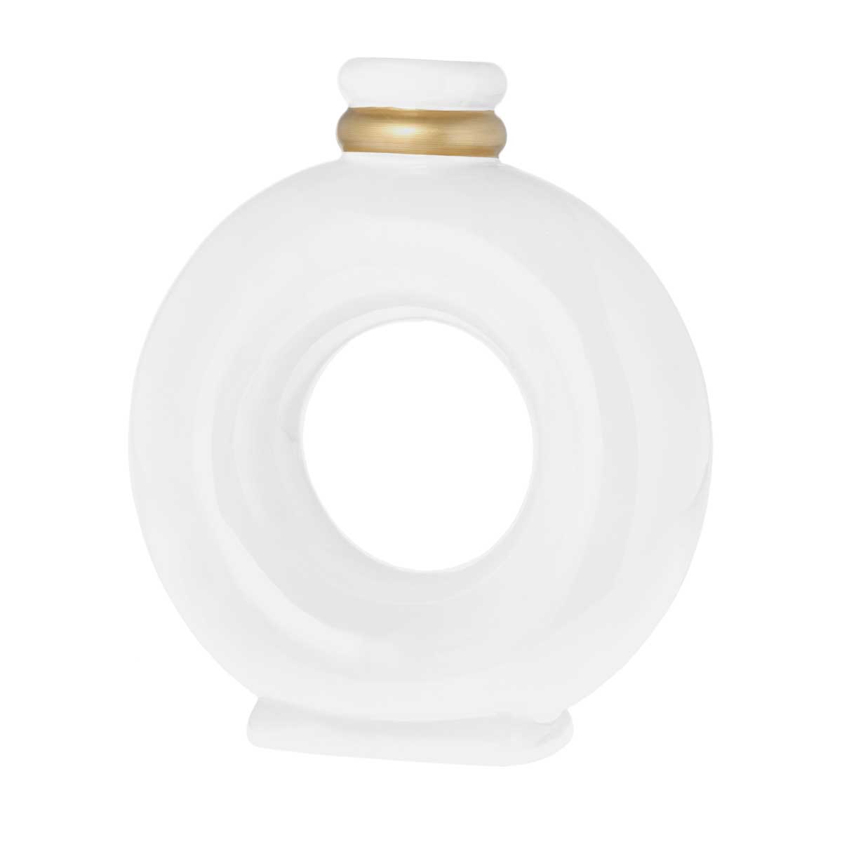 Riverdale - Vaas Demy - glans wit - H36cm - Wit