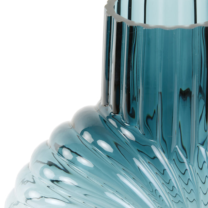 Light & Living Light&living Vaas 27x13x40 cm MIA glas petrol