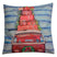 Clayre & Eef Sierkussen  43x43 cm Blauw Rood Synthetisch Vierkant Auto