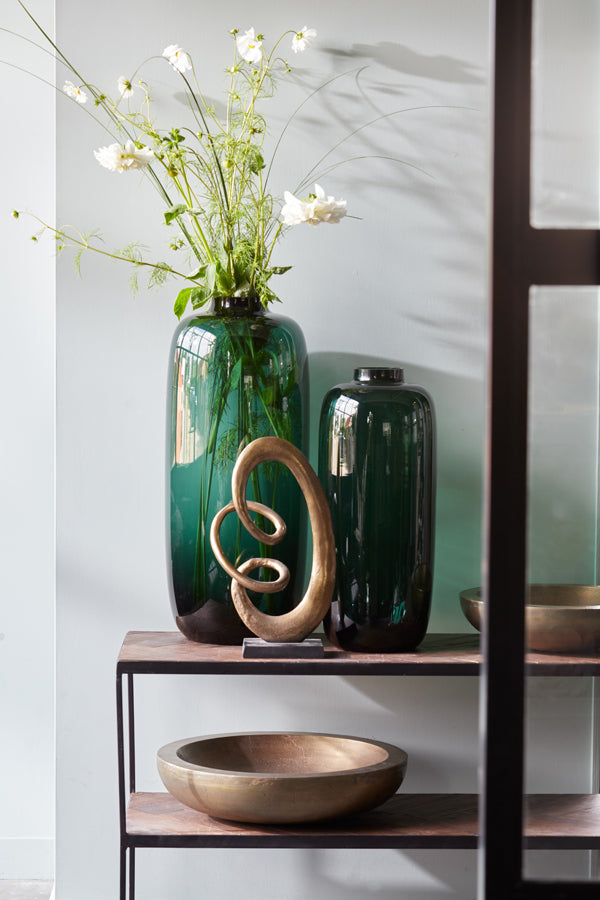 Light & Living Light&living Vaas Ø24x56 cm KEIRA glas groen