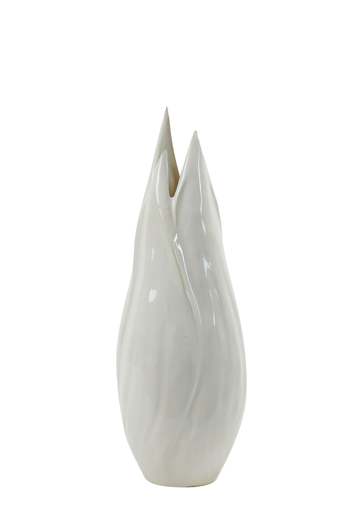Light & Living - Vaas TULIPAN - 20.5x18.5x55.5cm - Wit