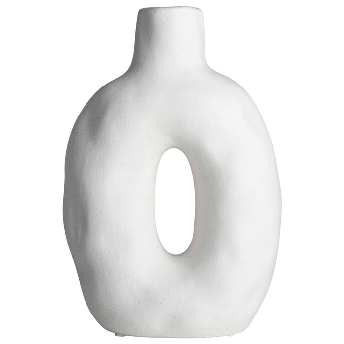 Gusta Vaas Rond 14,6x7,6x21,8 cm wit