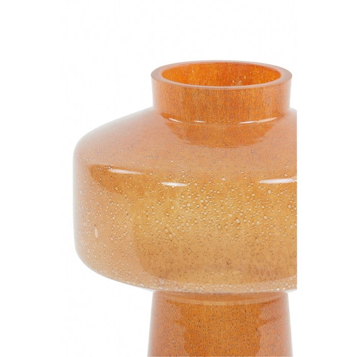 Light & Living Light&living Vaas Ø23,5x29,5 cm TRASMON glas perzik