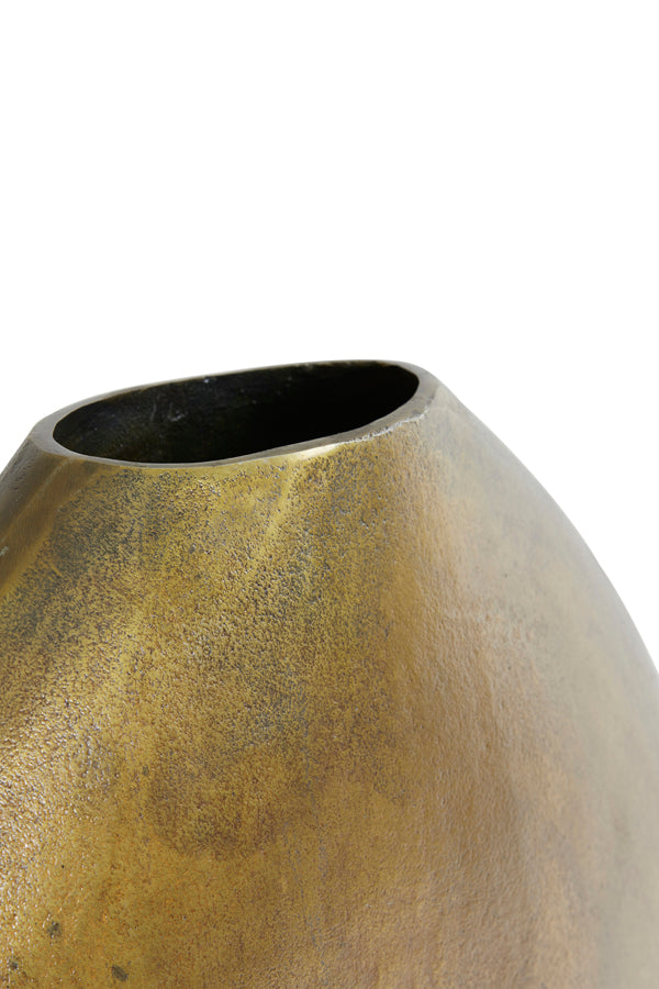 Light&living Vaas deco 53x7x53 cm POSITANO ovaal plat antiek brons