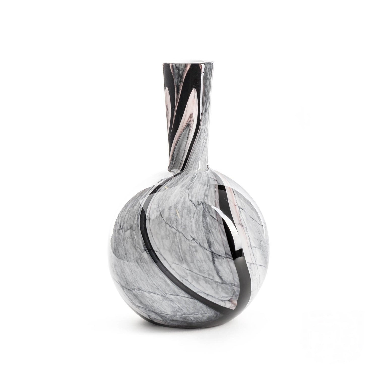 Fidrio Vaas Globe Medium H 26 ONYX FLAME