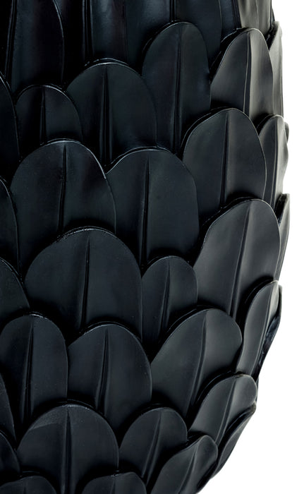 Light & Living Light&living Vaas deco 28,5x19x40 cm FEDER zwart