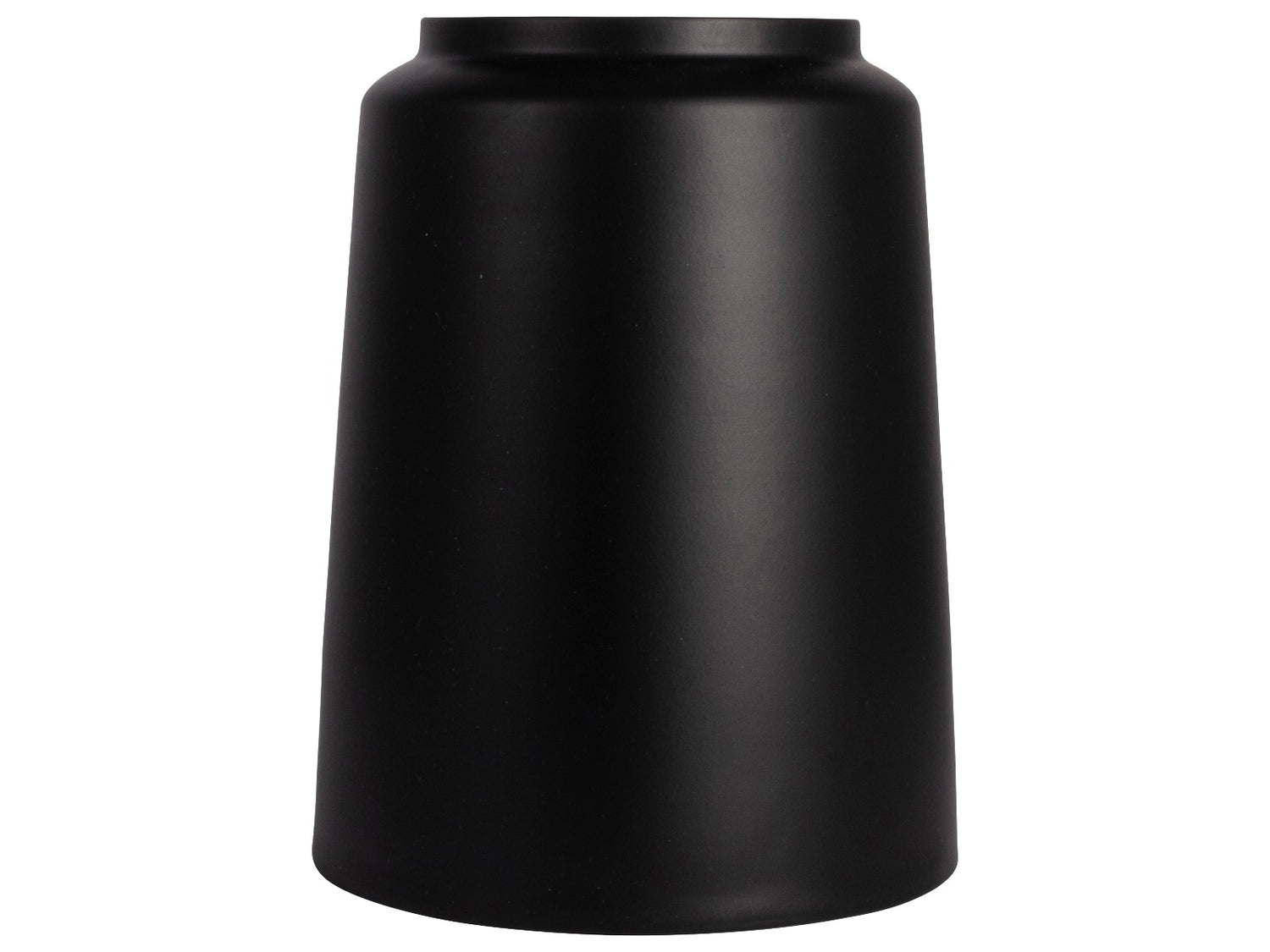 Gusta Vaas metaal ø19,5x24,5cm zwart