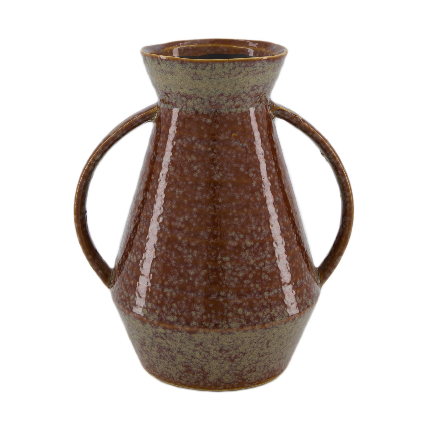 Dijk Natural Collections-Vaas keramiek-Bruin-19.5x15.5x24