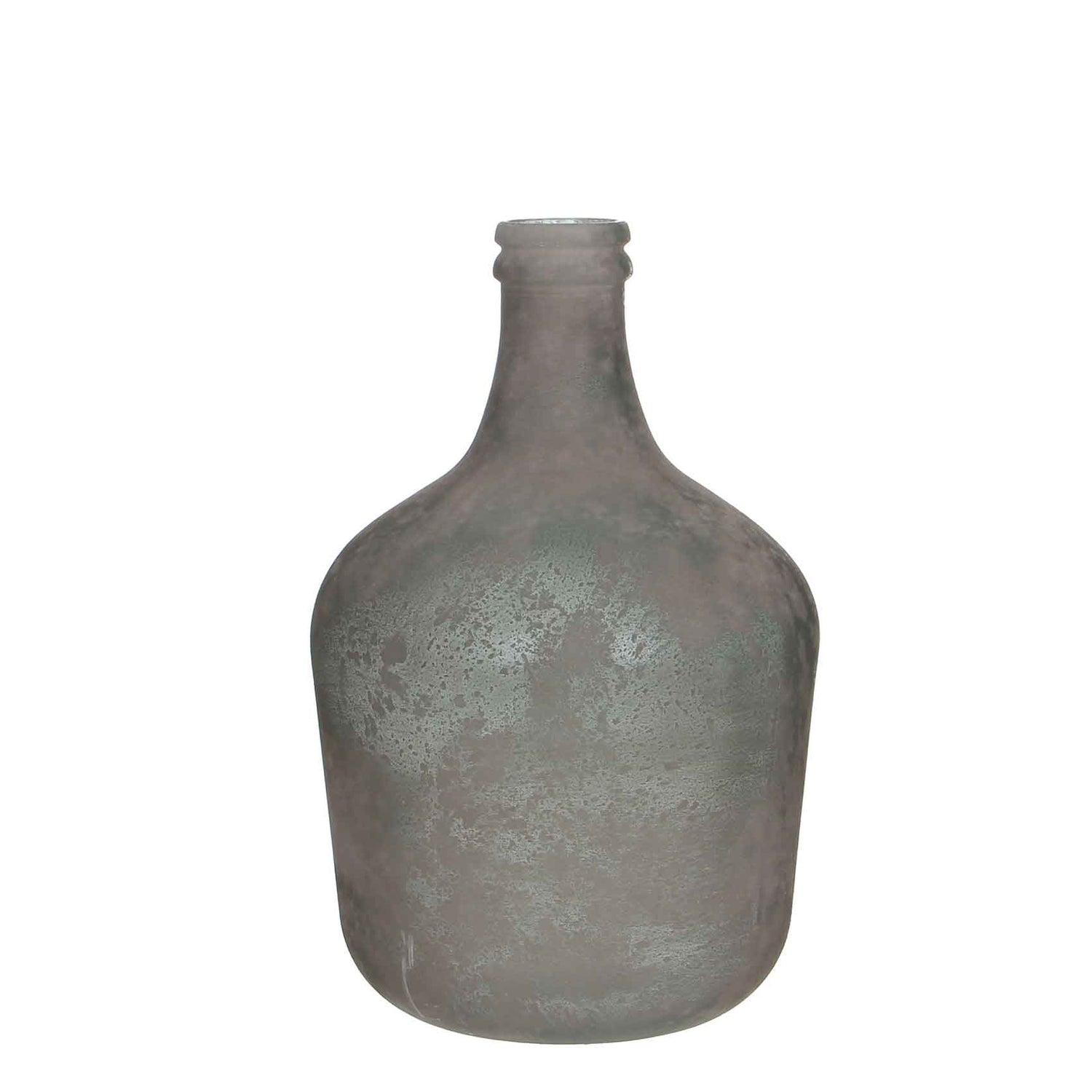 Mica Decorations diego fles glas grijs maat in cm: 42 x 27 - GRIJS