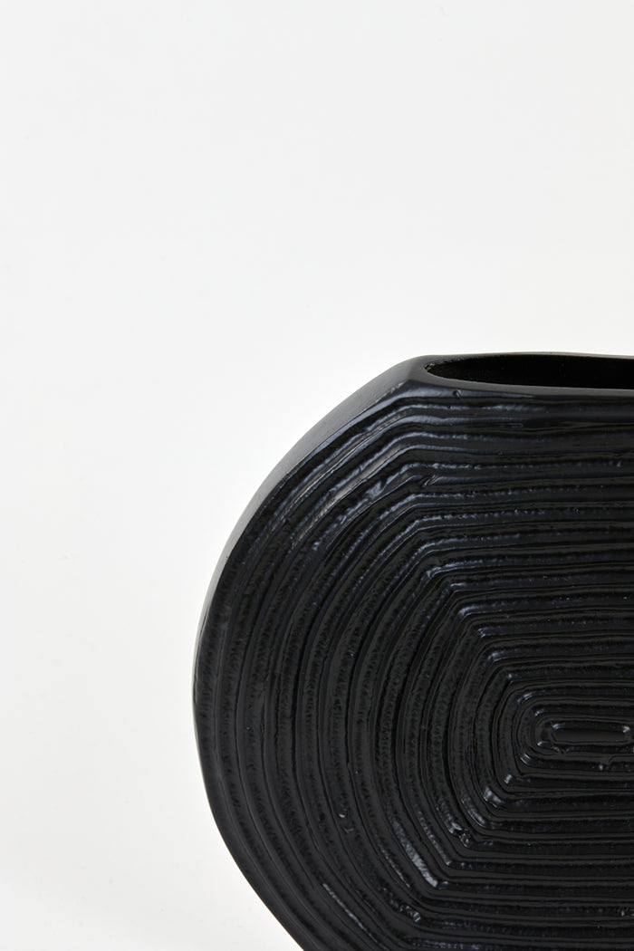 Light & Living Light&living Vaas deco 28x6x27 cm MATANCITO mat zwart