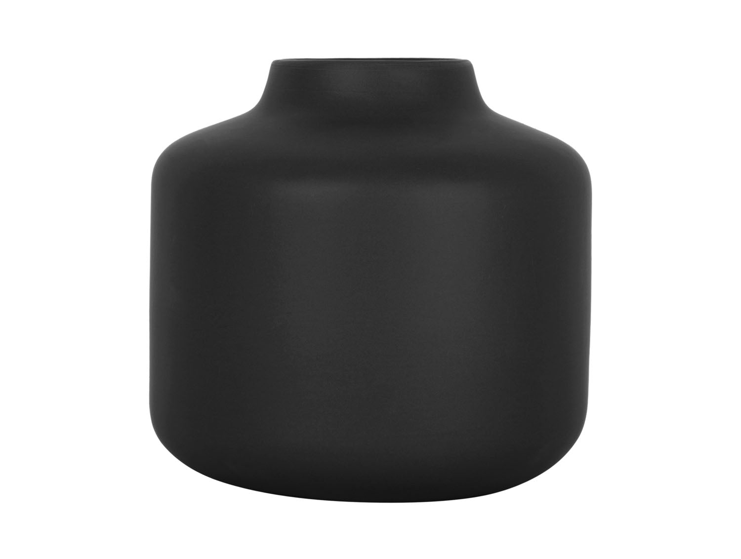 present time - Vase Eminent wide ceramic black