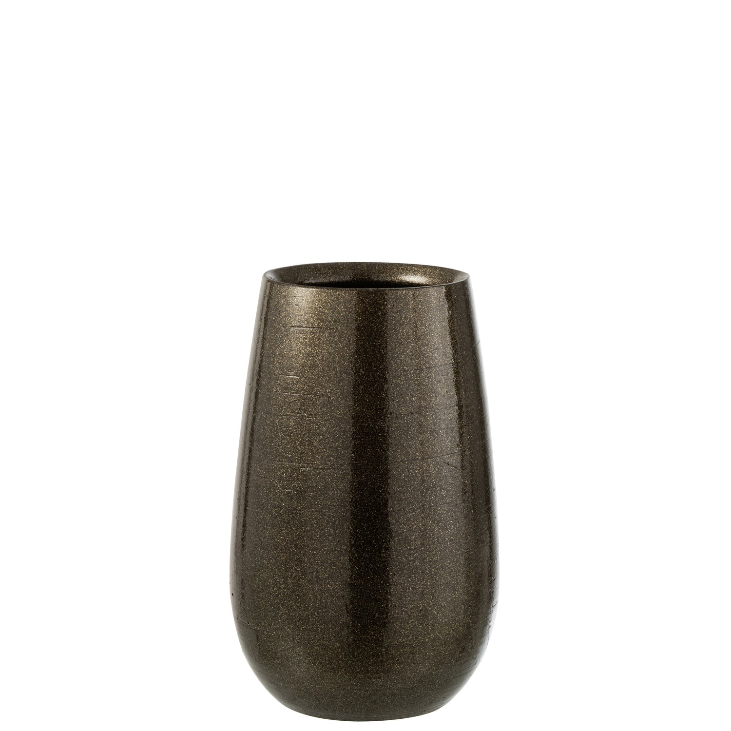 J-Line Vaas Blinkend Keramiek Groen Goud Small
