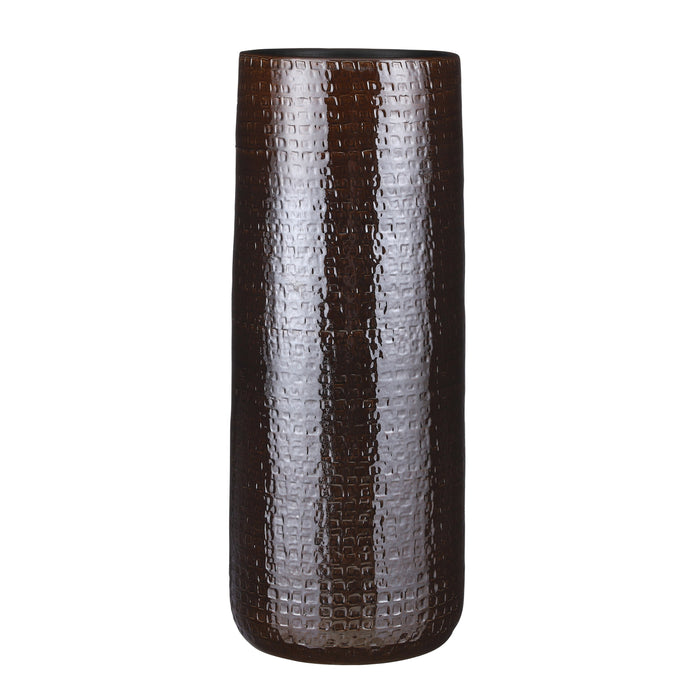 Mica Decorations Floyd Ronde Vaas - H70 x Ø28 cm - Keramiek - Bruin