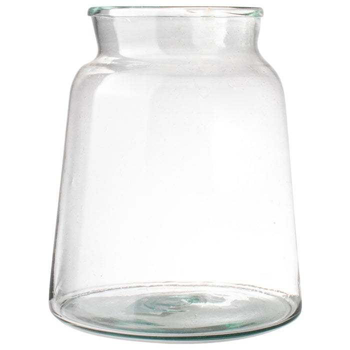 Gusta Vaas gerecycled glas ø21x22cm