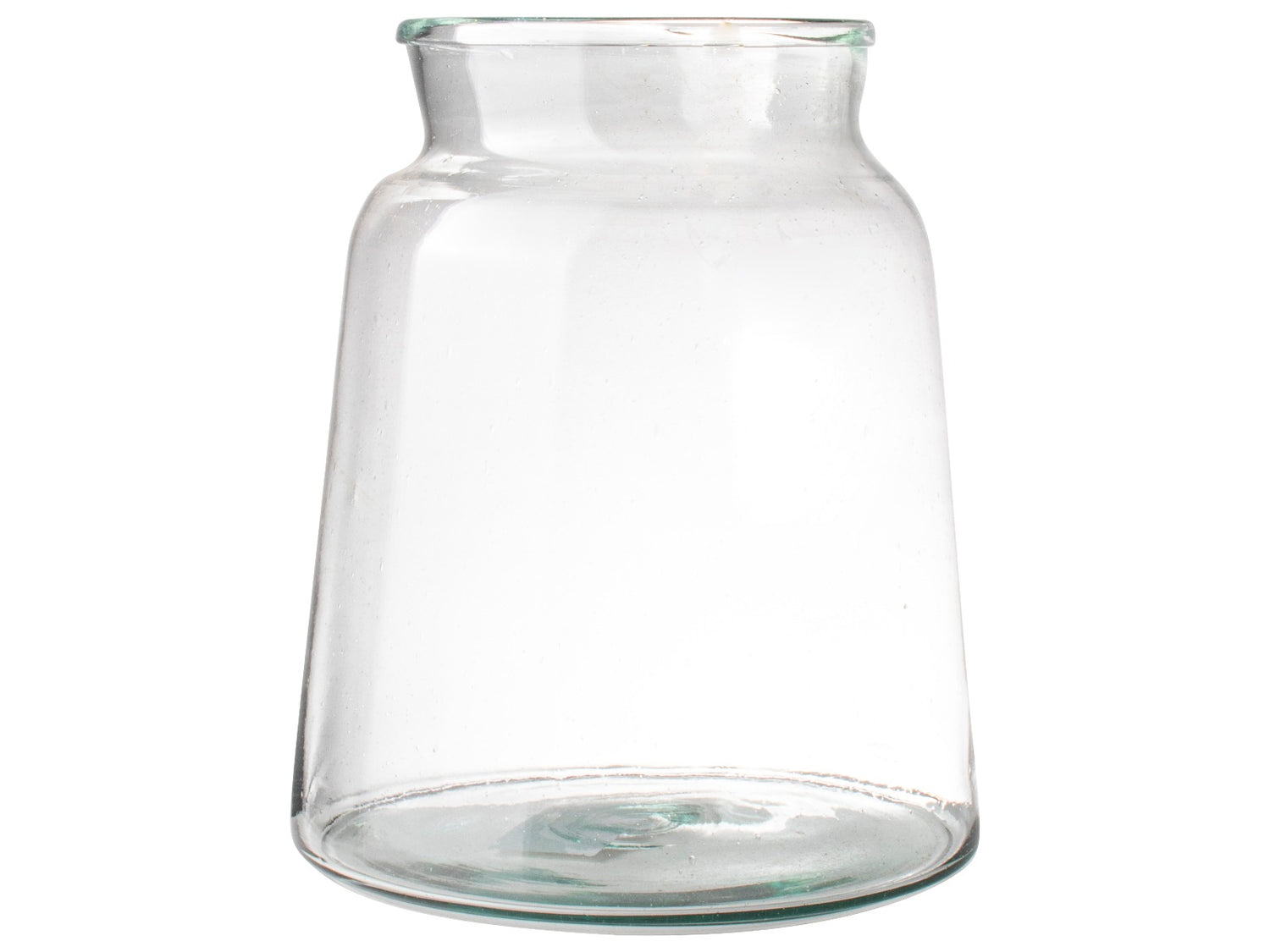 Gusta Vaas gerecycled glas ø21x22cm