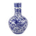 Fine Asianliving Chinese Vaas Blauw Wit Porselein Draak D22xH34cm