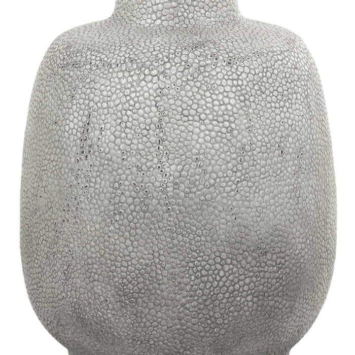 Light & Living Vaas Rayskin - rond licht grijs groot