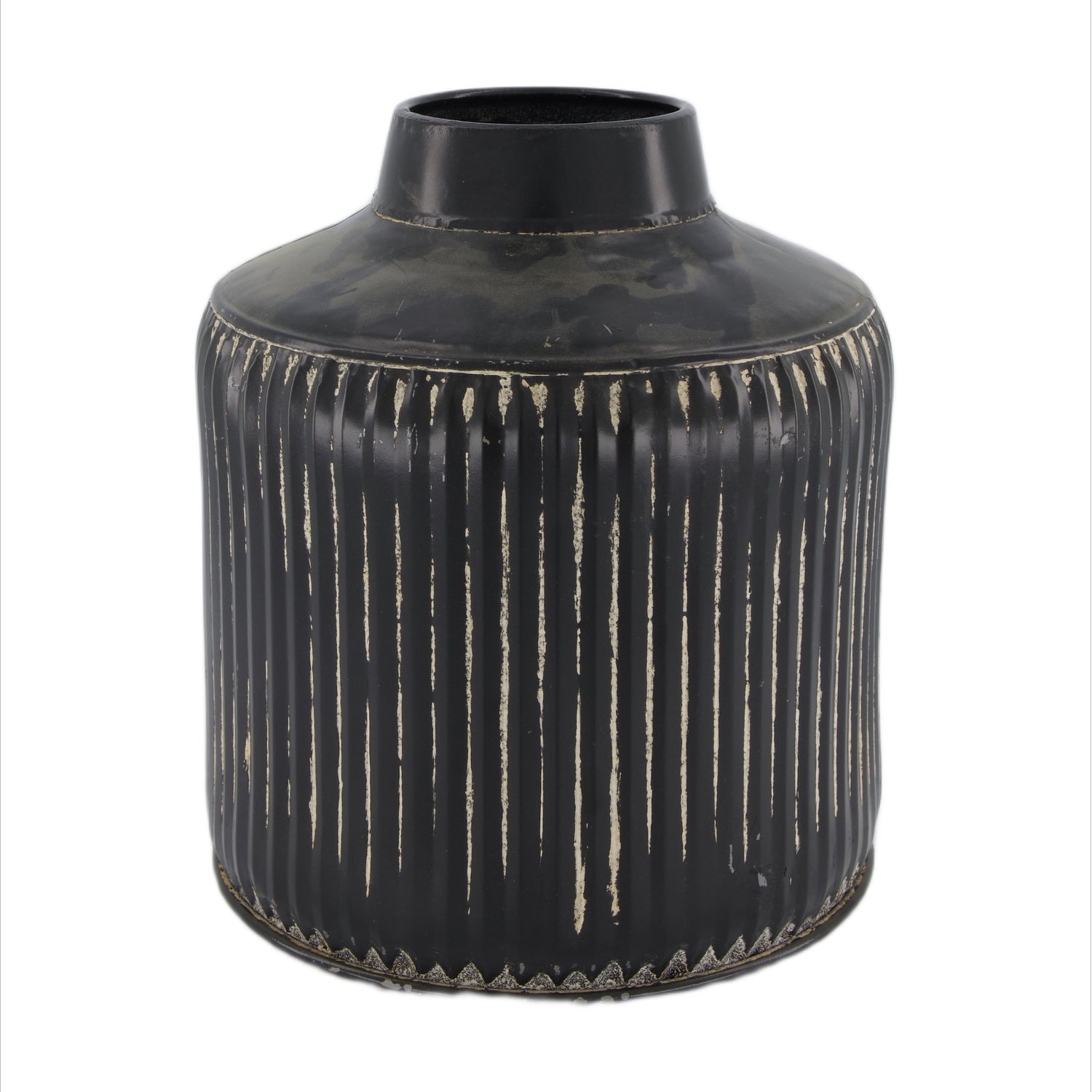 Dijk Natural Collections-Vaas metaal-Zwart-21.5x24