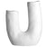 Gusta Vaas U-Vorm 14,4x7,8x17,6 cm wit
