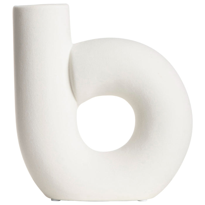 Gusta Vaas B-Vorm 14,4X5,2X15,4 cm Offwhite