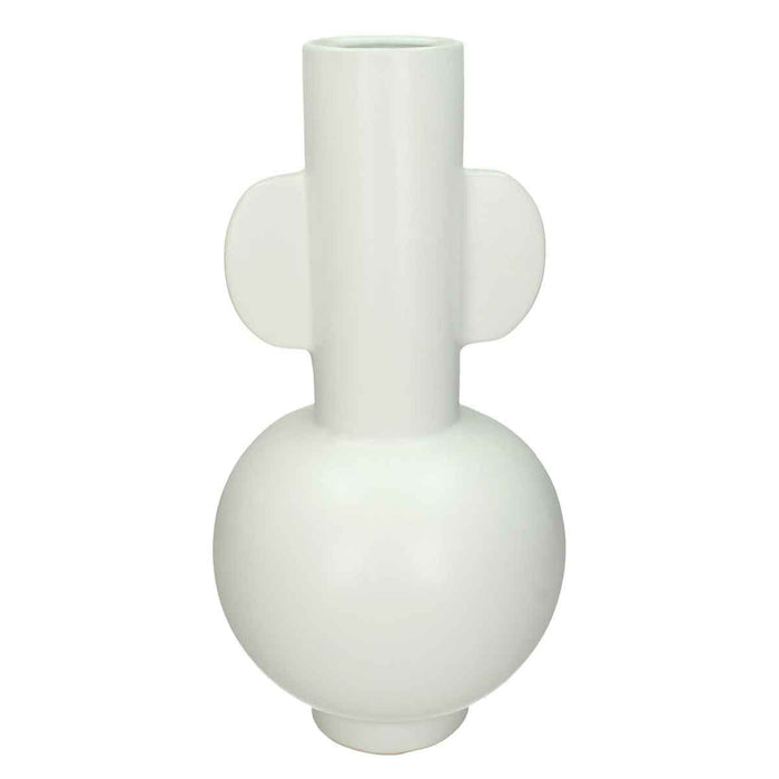 SVJ Home Decorations Vasa vaas - 42 x Ø21cm - Fijn Aardewerk - mat wit