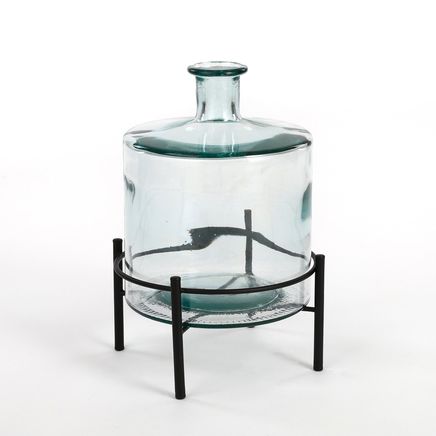 Mica Decorations Guan Vaas op Standaard H32 x Ø21 cm Transparant