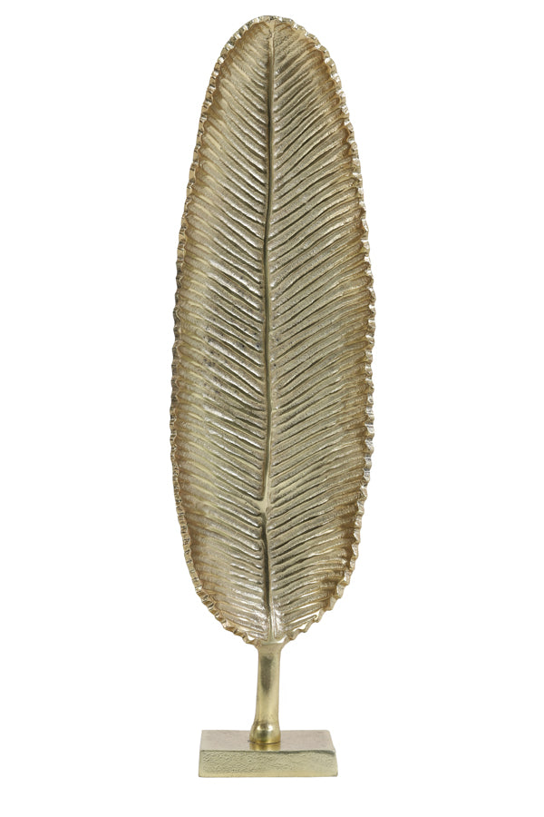 Light & Living - Ornament LEAF - 14x8x56cm - Goud