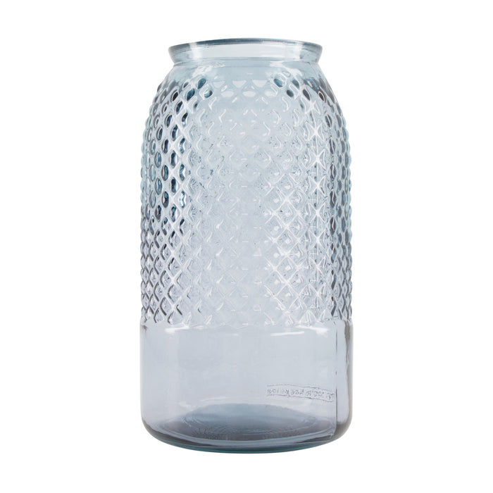 Dijk Natural Collections-Vaas gerecycled glas-Grijs-15x28