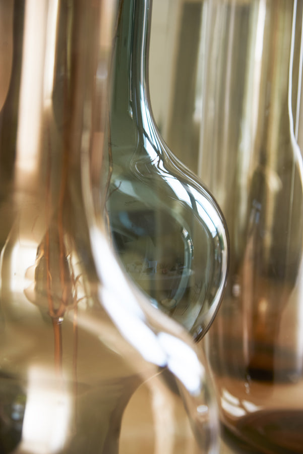 Light & Living Light&living Vaas Ø28x62,5 cm KAELA glas bruin