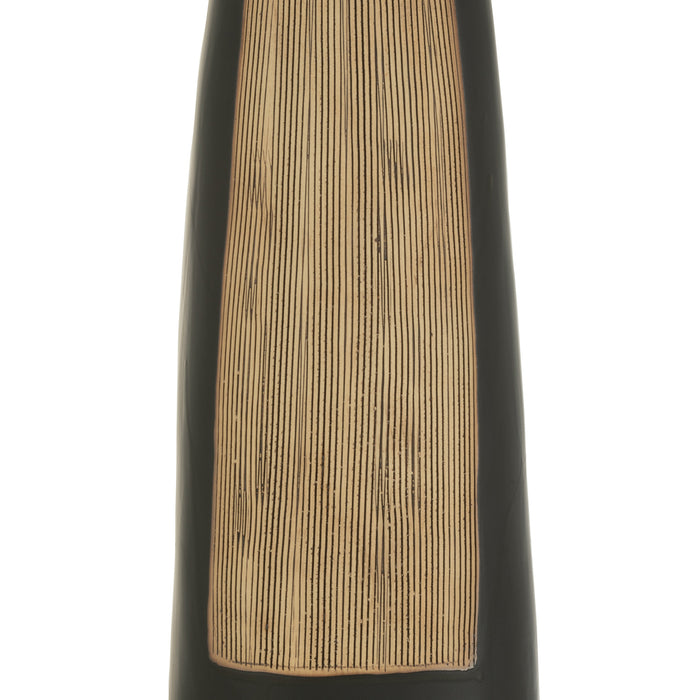 J-Line Vaas Maria Keramiek Zwart Large