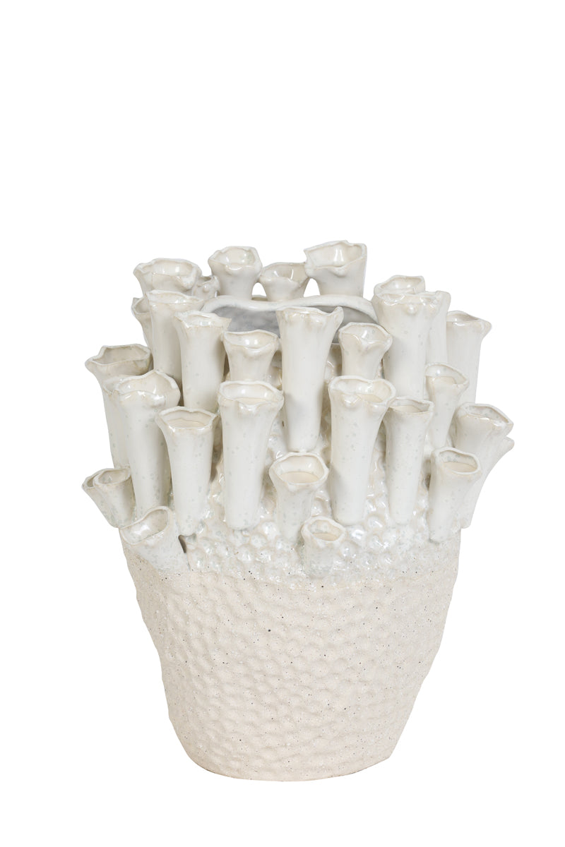 Light & Living - Vaas KYRAL - Ø27.5x27.5cm - Wit