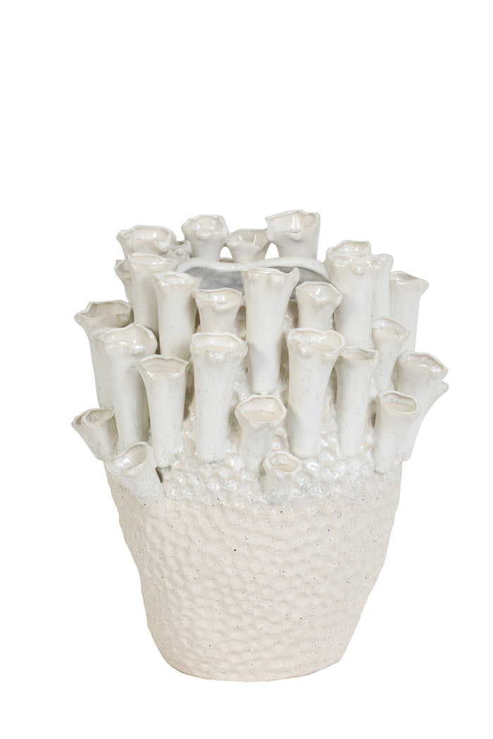 Light & Living - Vaas KYRAL - Ø27.5x27.5cm - Wit