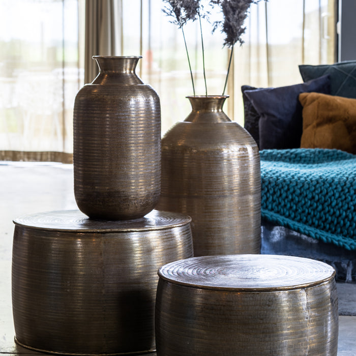 Light & Living - Vaas PERROY - 39x39x78 - Brons