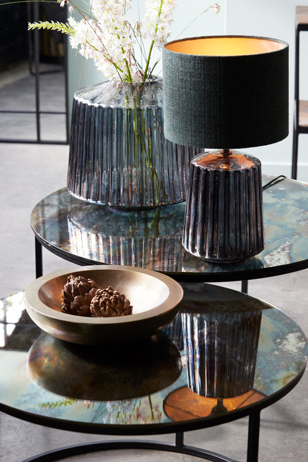 Light & Living Light&living Vaas Ø37x33 cm REMY smoke glas