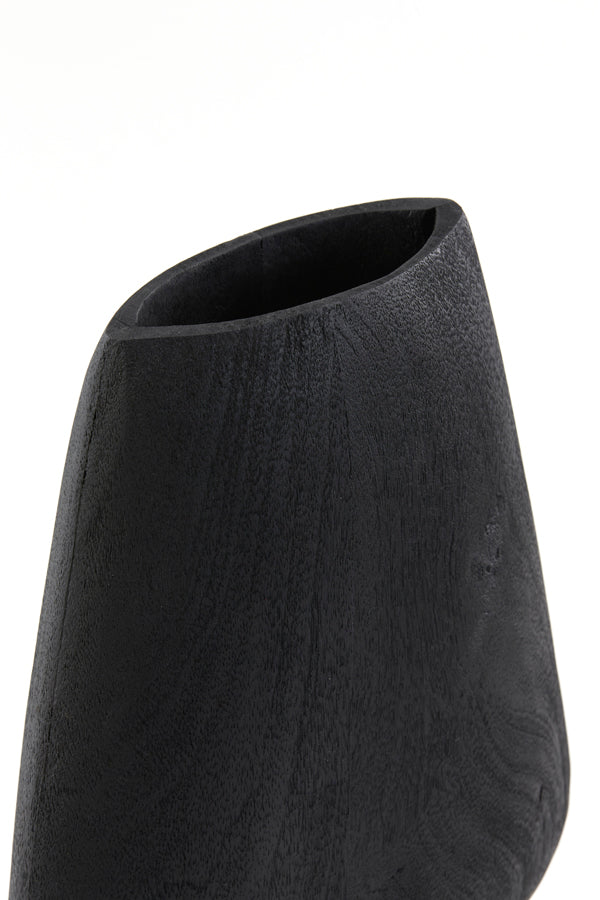 Light&living Vaas deco 26x10x40 cm SEDILO hout mat zwart