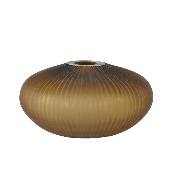 D - Light & Living - Vaas MOLEXA - Ø21x10.5cm - Bruin