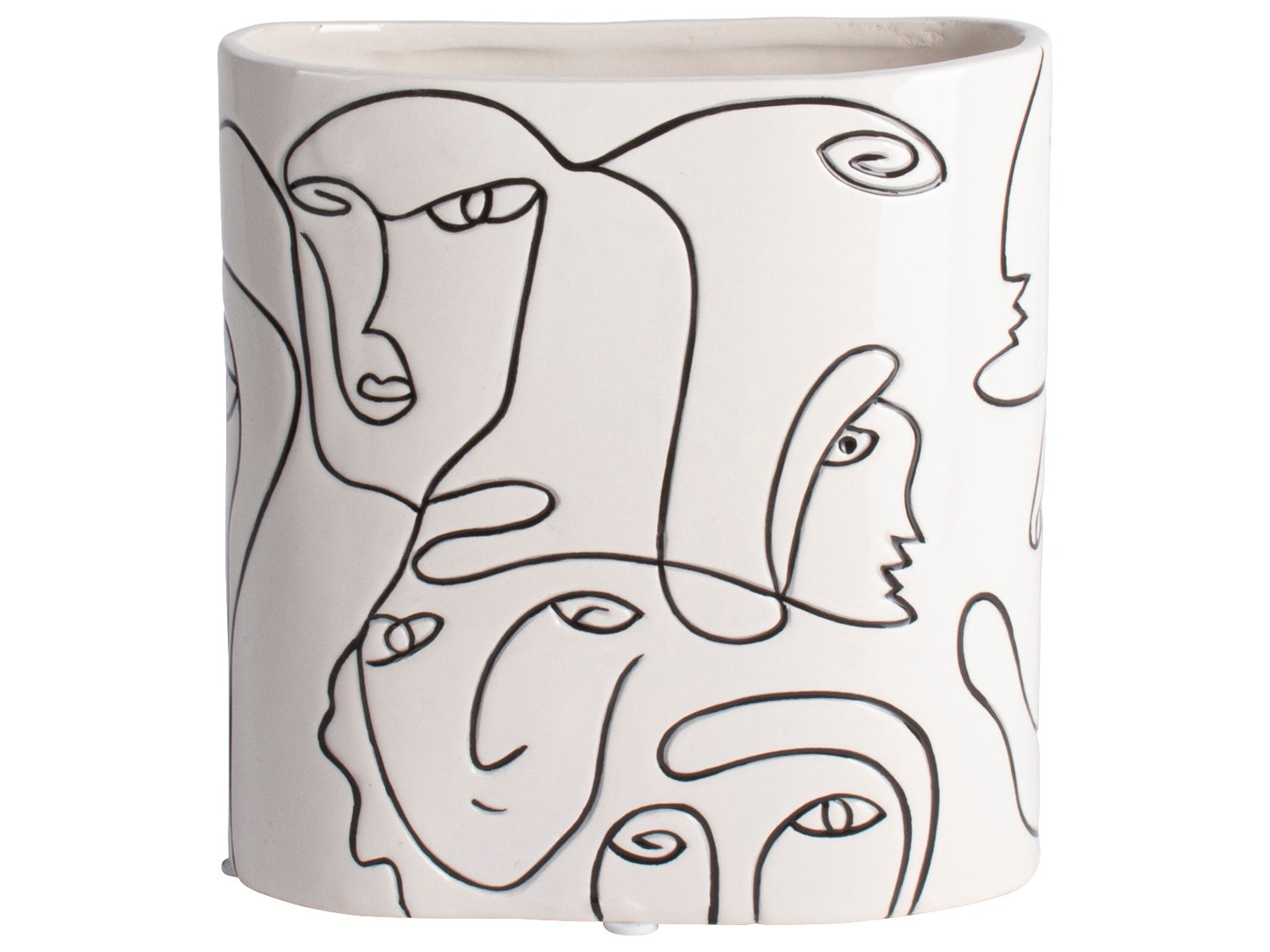 Gusta Vaas gezichten ø15x15,5cm