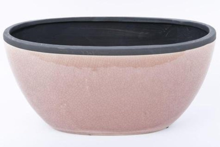 Fine Asianliving Fruitschaal Handgemaakt Craquelé Keramiek Roze