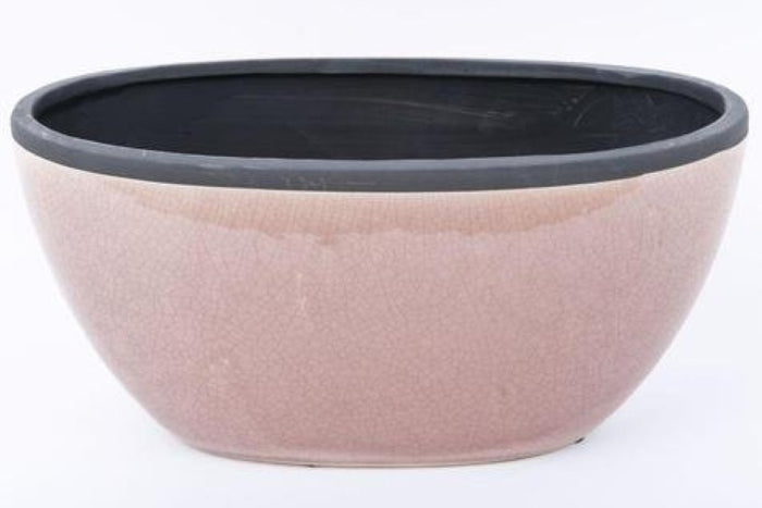 Fine Asianliving Fruitschaal Handgemaakt Craquelé Keramiek Roze