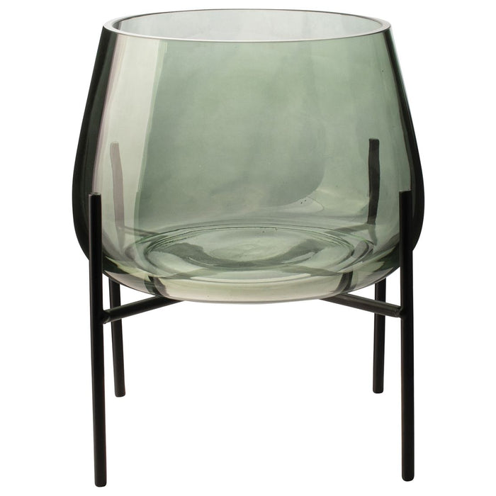 Gusta Vaas glas met standaard ø17,5cm