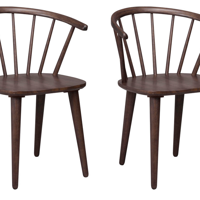 Rowico Carmen Stoel - Set Van 2 - Bruin